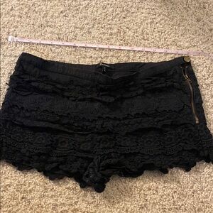 Black Lace Women Shorts